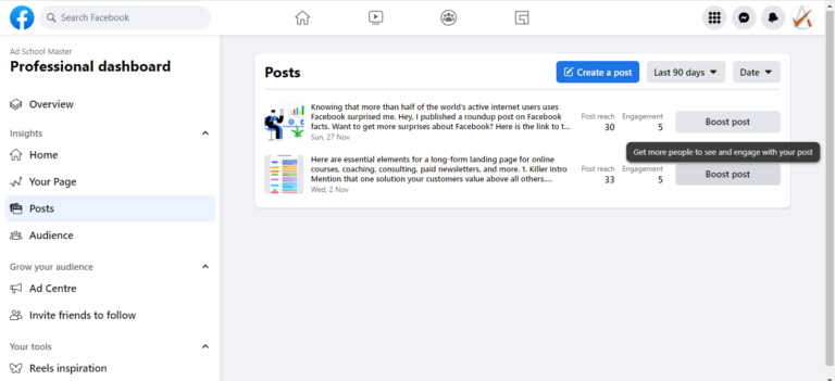 Boost the best performing post