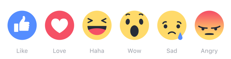 Facebook Reaction Emojis