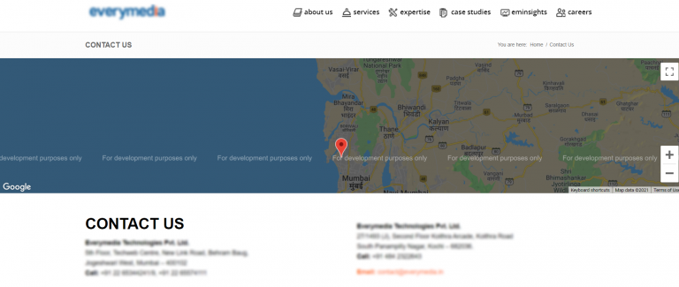 contact us page