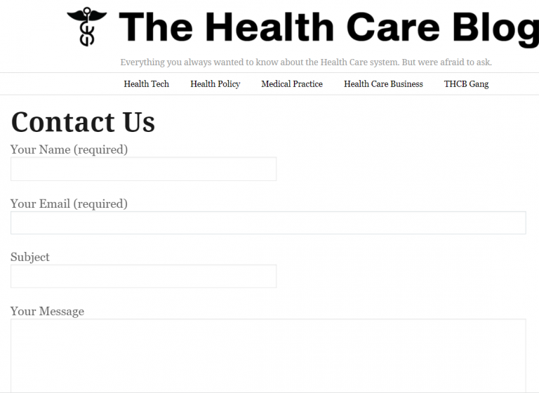 personal details on contact us page