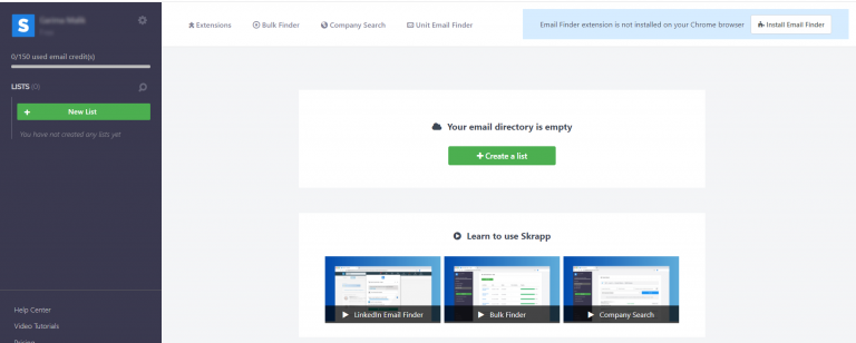 skrapp.io tool